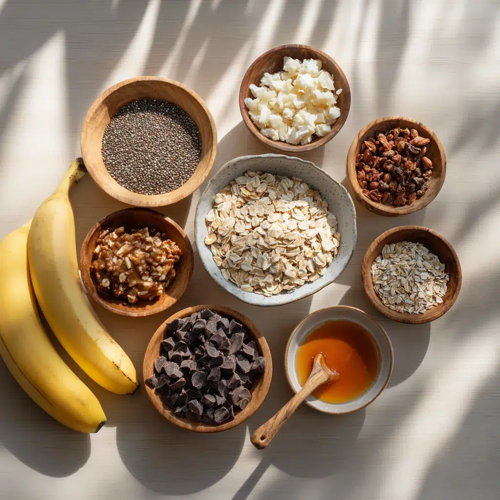 Ingredients for breakfast bars