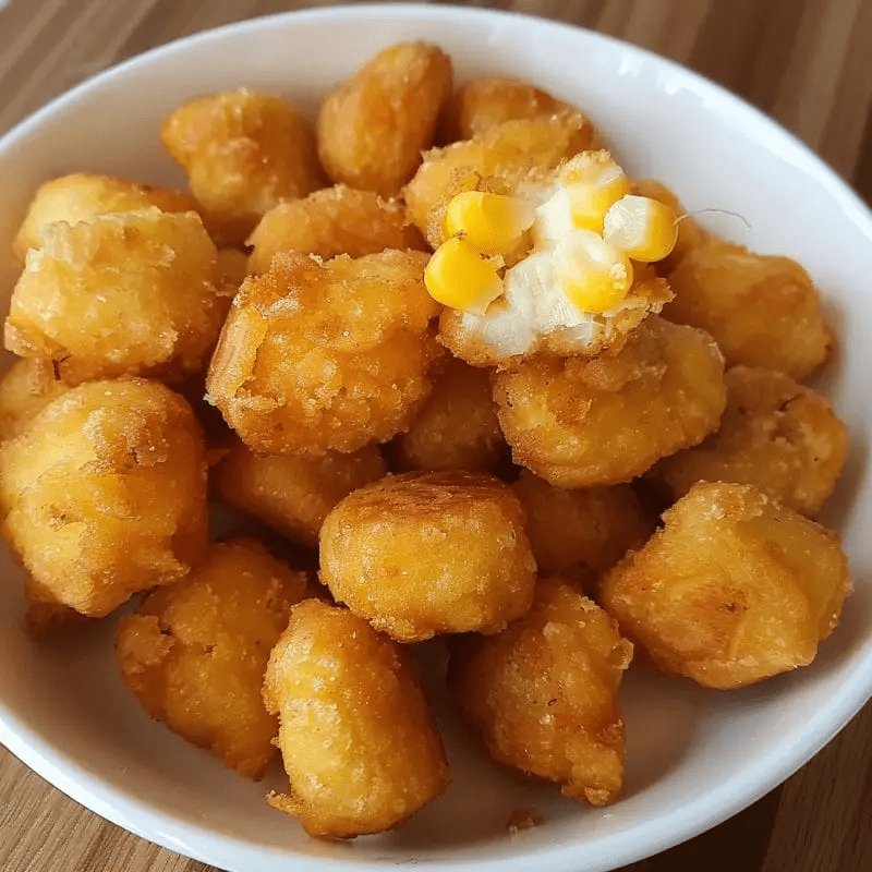 Crispy Fried Corn Nuggets with a Golden Crunch