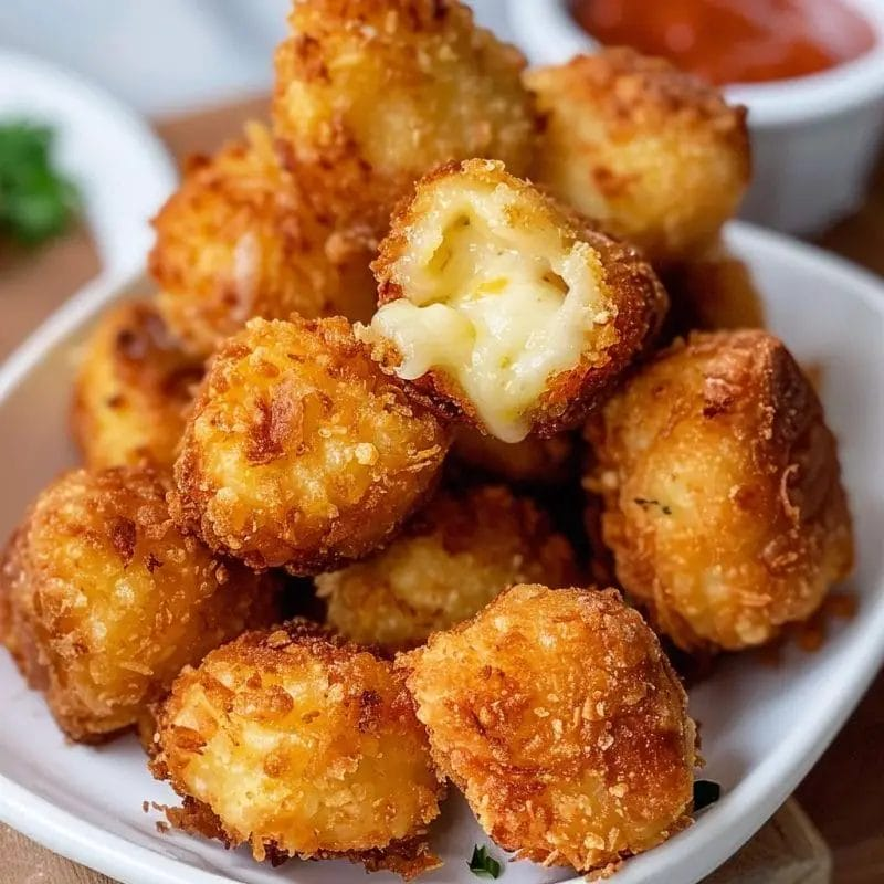 Crispy Homemade Fried Cheese Bites