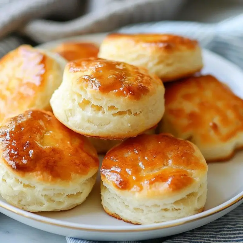 Fluffy Bisquick Sour Cream 7-Up Butter Biscuits