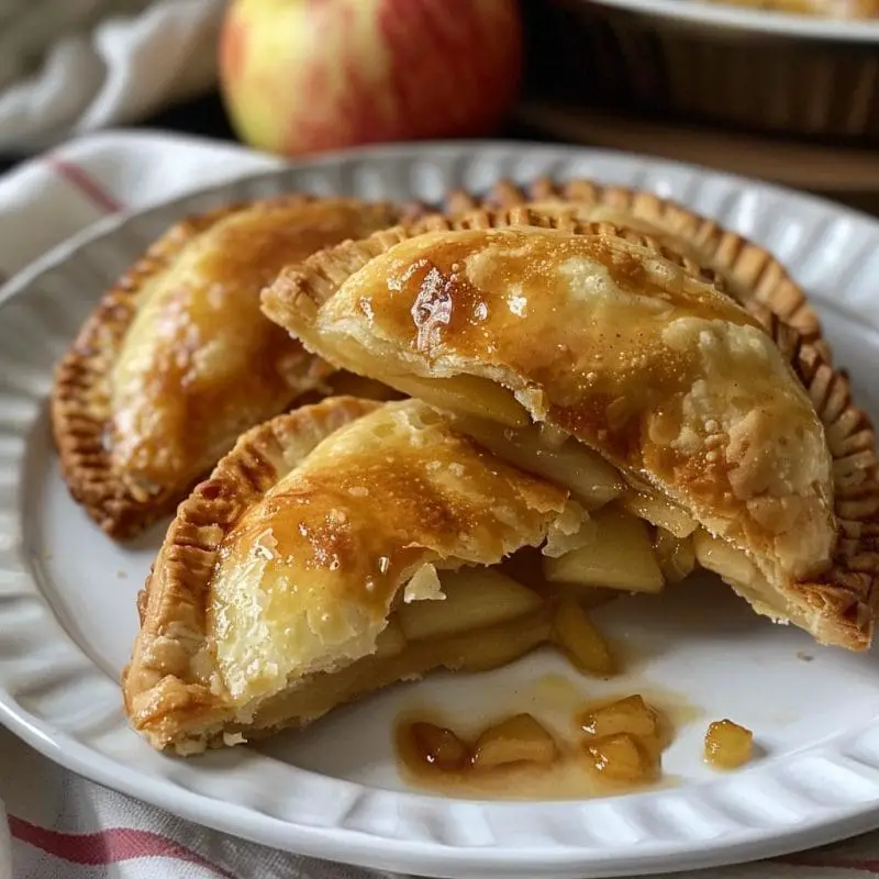 Crispy Fried Apple or Peach Pancakes with Cinnamon Sugar