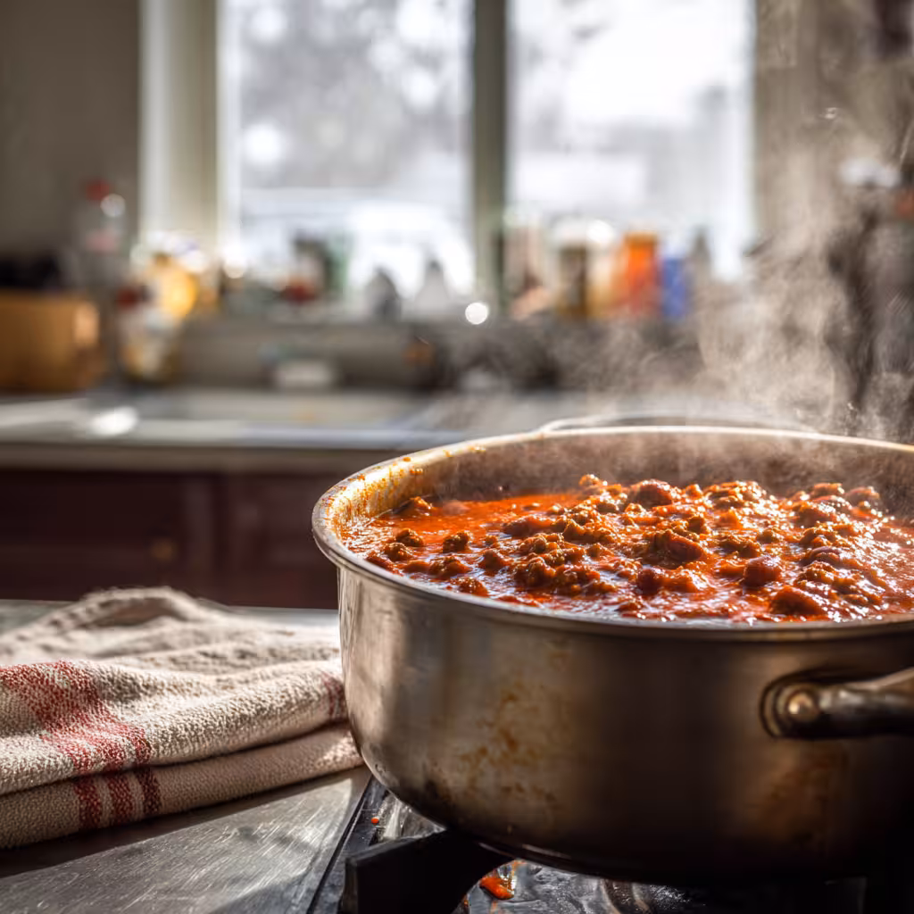 Easy Homemade Chili ingredients laid out for cooking