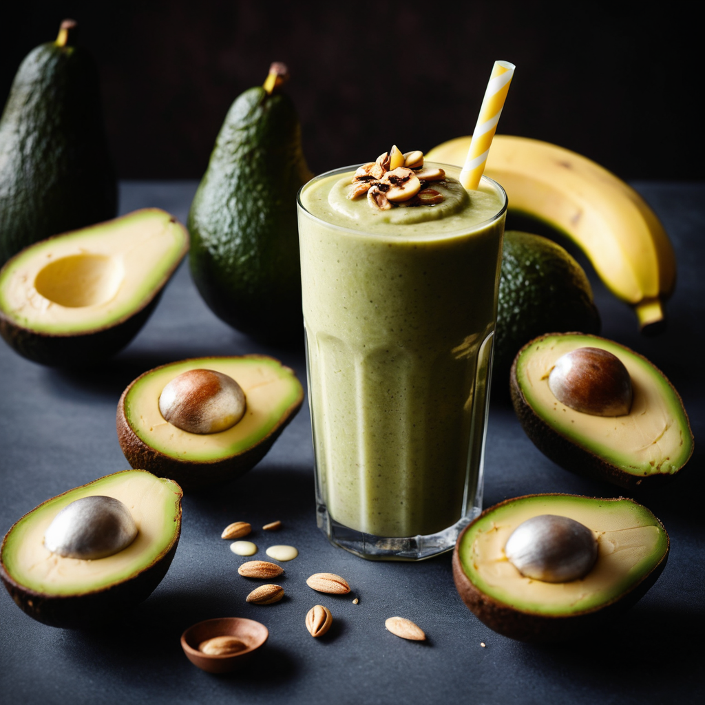 Banana Avocado Yogurt Smoothie