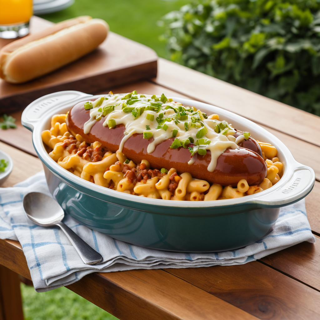 Chili Dog Mac and Cheese