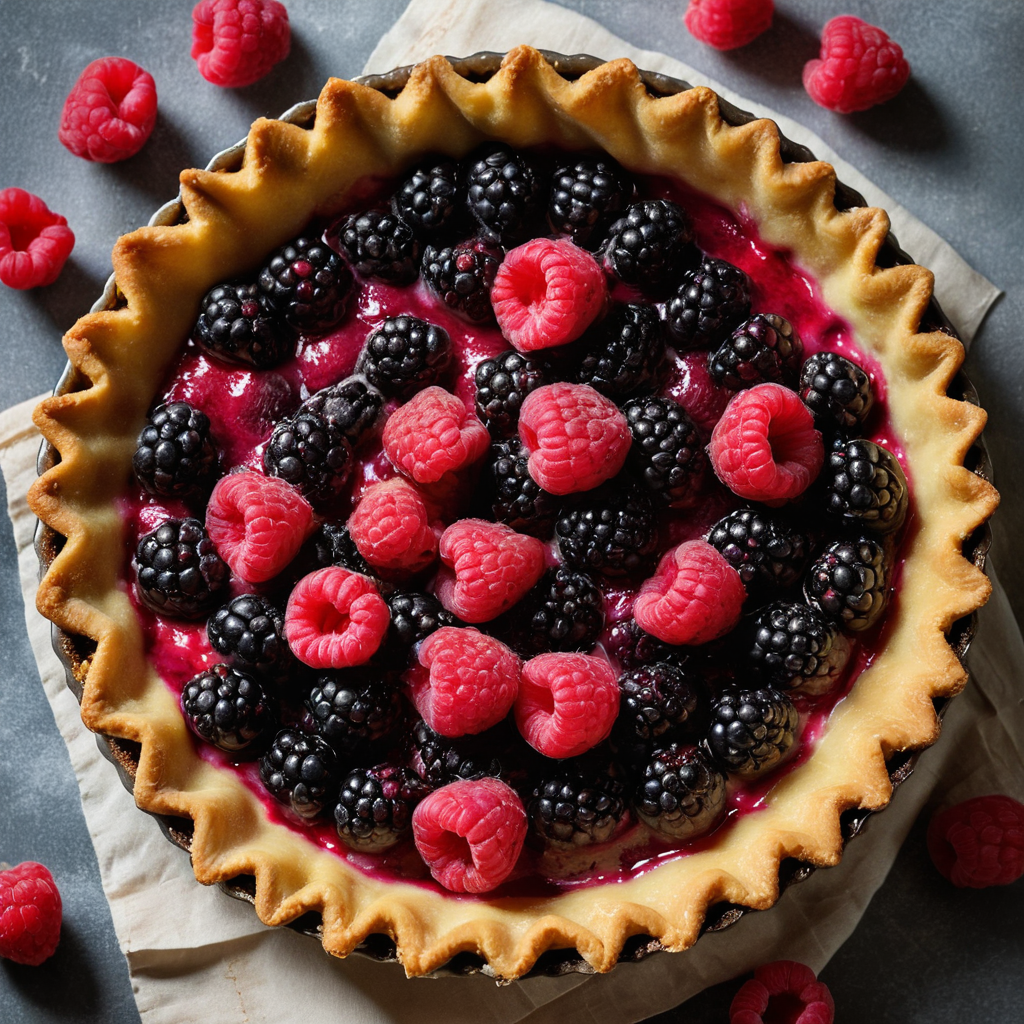 Berry Custard Pie