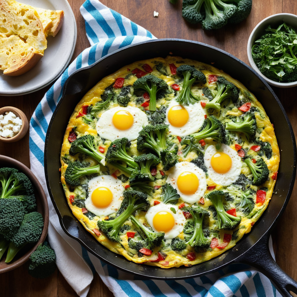 Broccoli and Feta Frittata