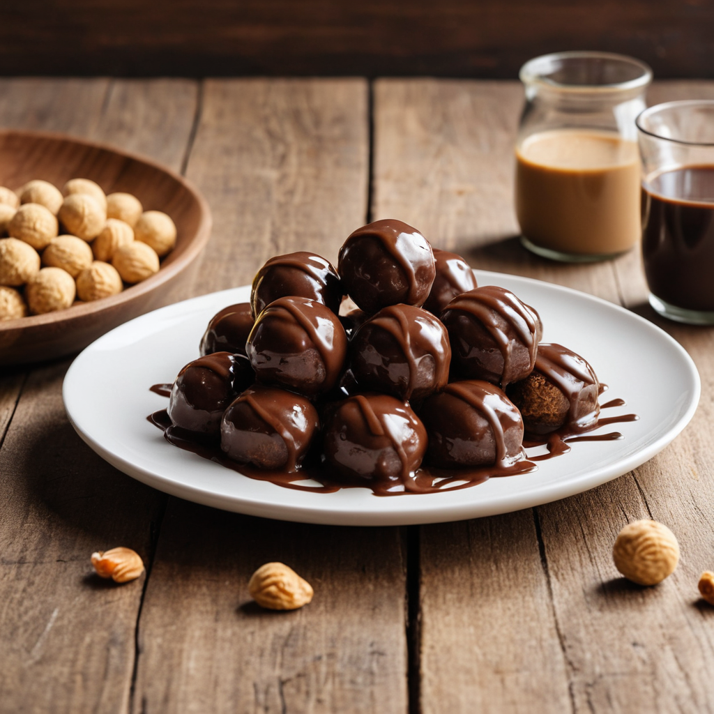 Crispy Peanut Butter Chocolate Bites