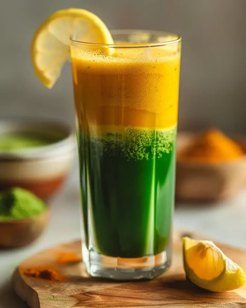 Natural Mounjaro Detox wellness drink with bright, refreshing ingredients.